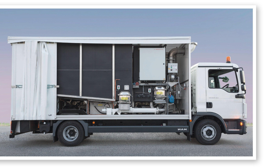 Professioneller Müllreinigungs-LKW